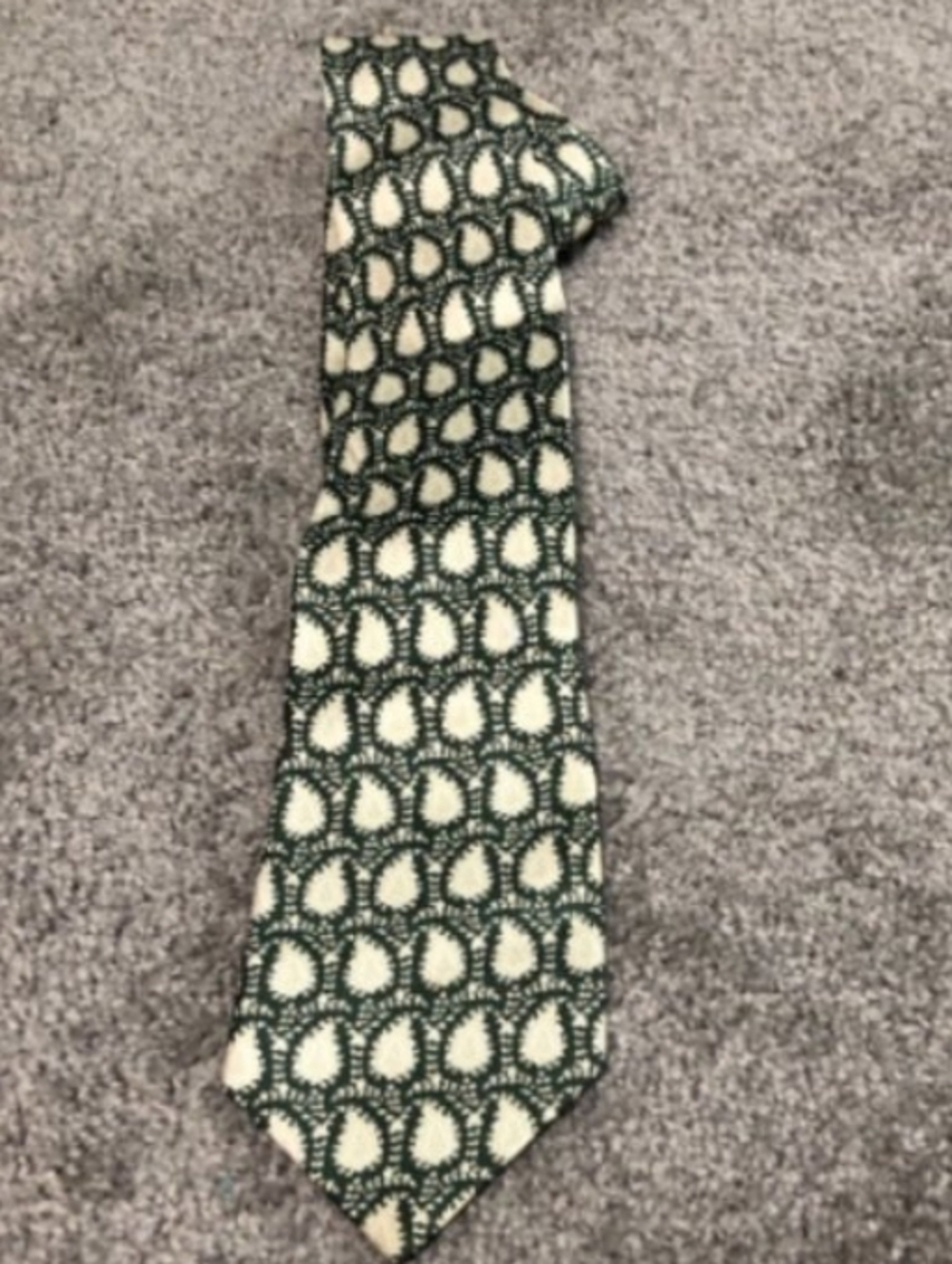 Yves Saint Laurent Print Silk Tie One Size Mens